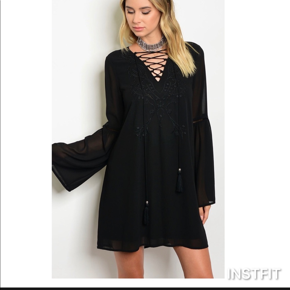 black dress